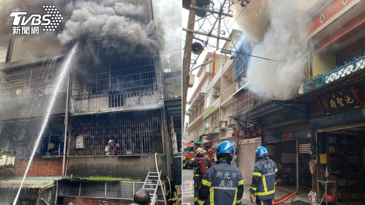 鶯歌火警導致母女葬身火窟。（圖／TVBS）