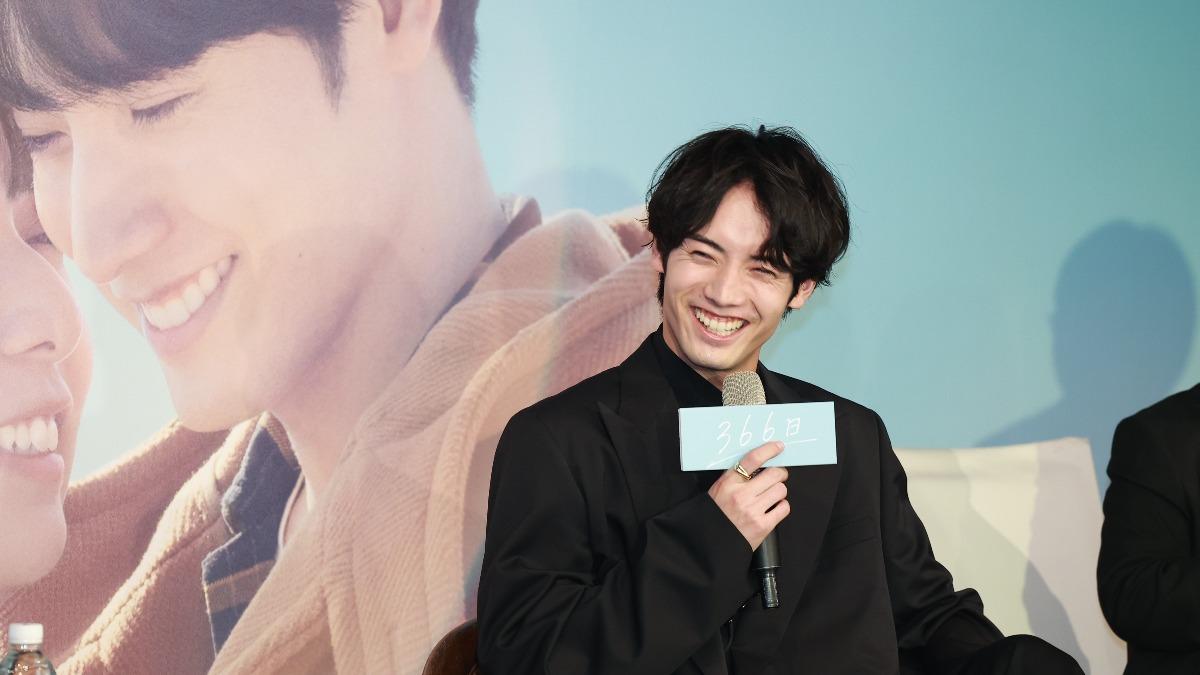 赤楚衛二為新片《366日》開心來台宣傳。（圖／記者黃城碩攝影）