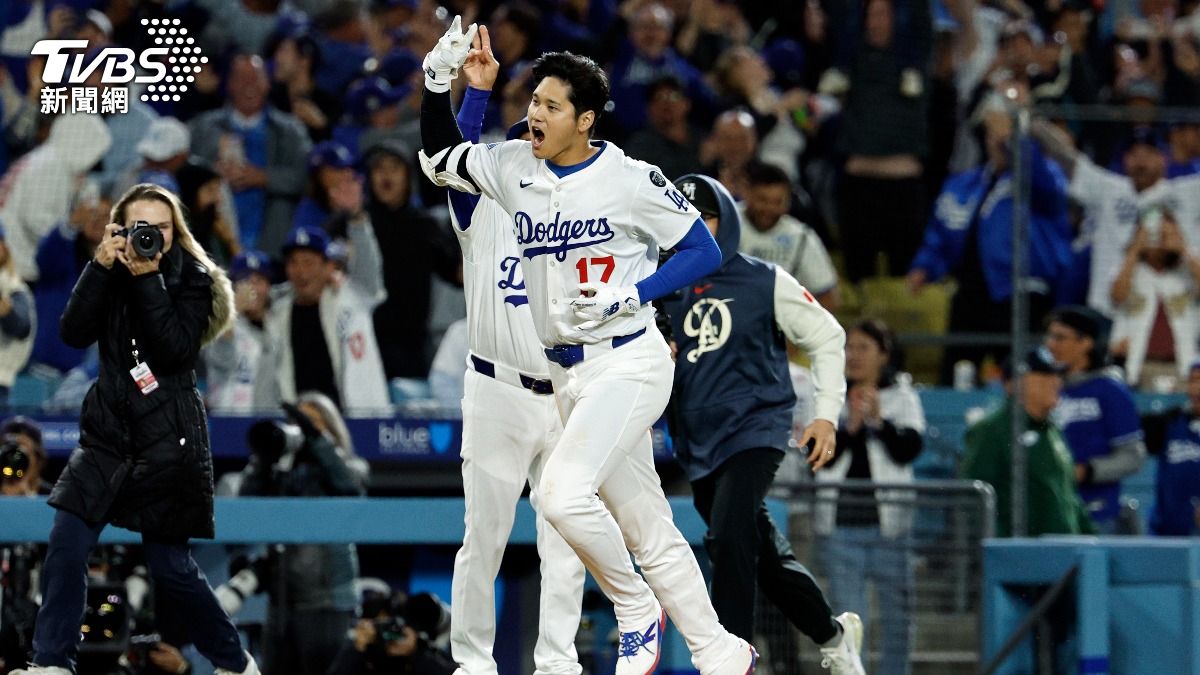 大谷翔平今日敲出再見全壘打，幫助道奇完成開季8連勝。（圖／達志影像美聯社）