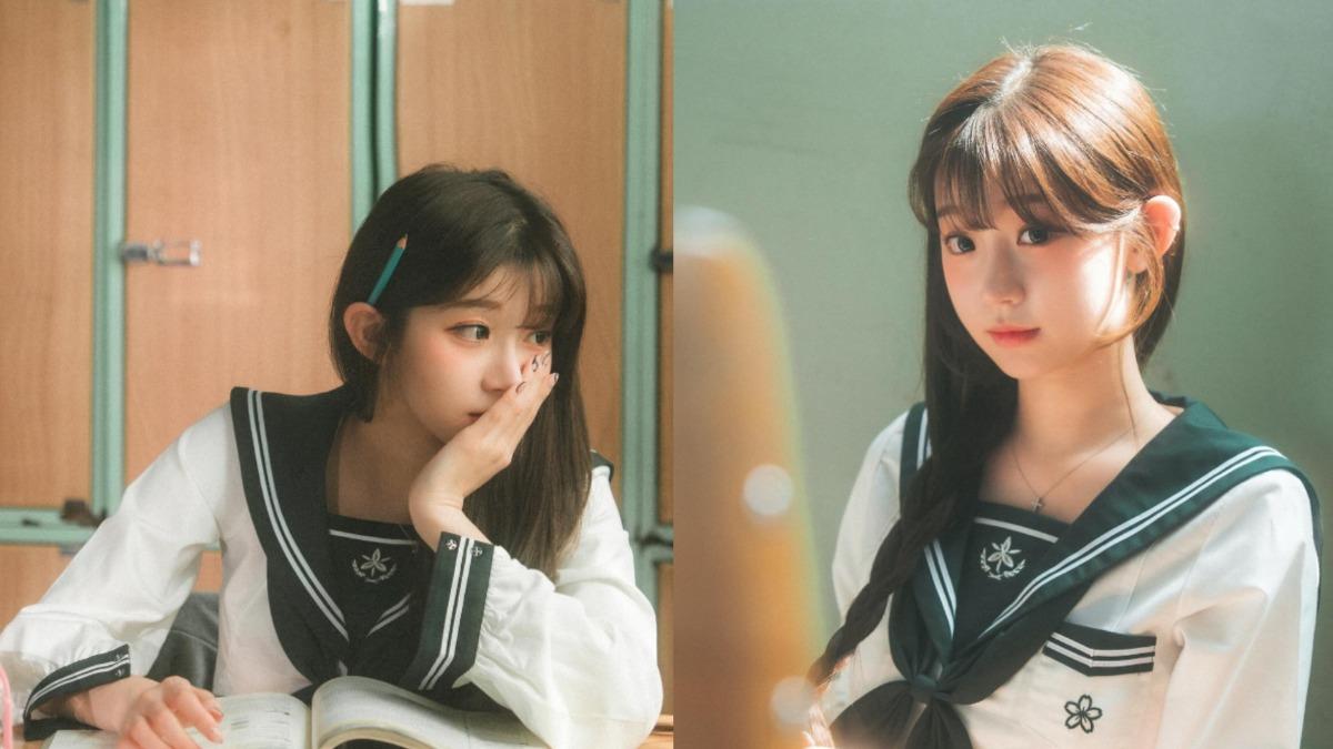 李珠珢身穿水手制服。（圖／翻攝自0724.32 IG）