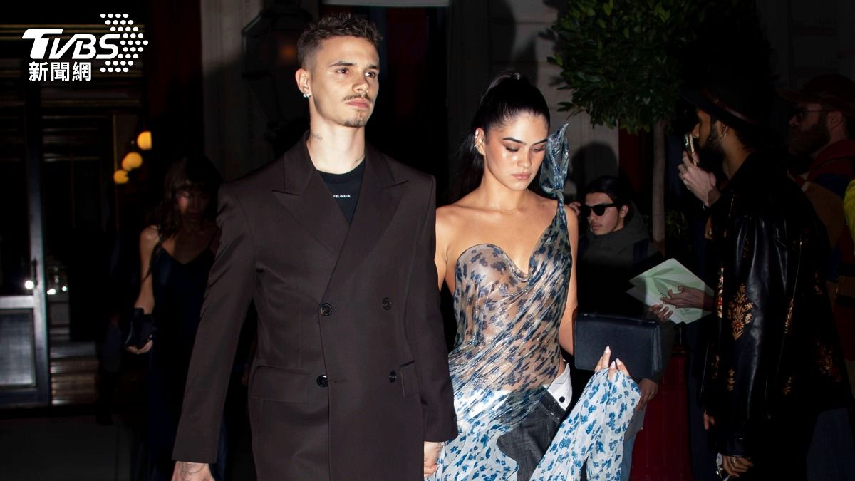 貝克漢二兒子羅密歐日前認愛DJ新女友Kim。（圖／達志影像美聯社）