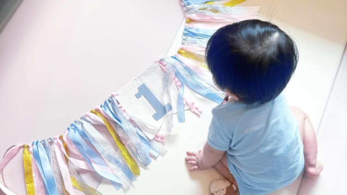 愷樂笑說兒子已經完成抓周儀式。（圖／翻攝自愷樂IG）