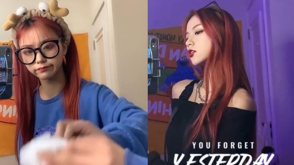 刀小刀拍甩頭變裝影片爆紅。（圖／翻攝自抖音）