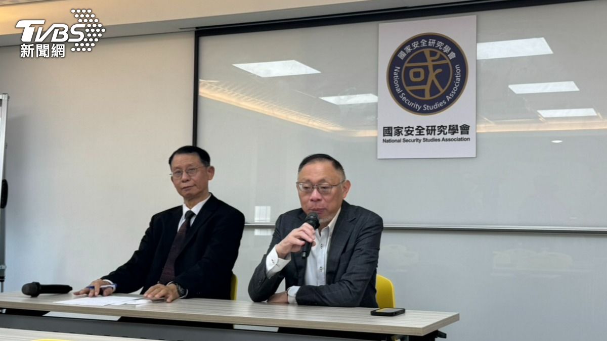 國家安全研究學會今早舉辦「新北市葉元之罷免案民調」公布記者會。（圖／劉庭宇攝）