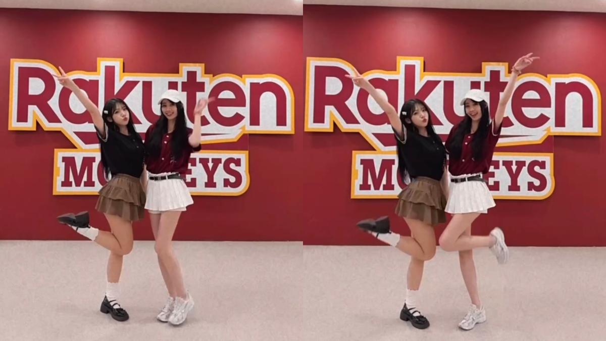 廉世彬抽空逛了球場的美食小站。（圖／樂天桃猿提供）