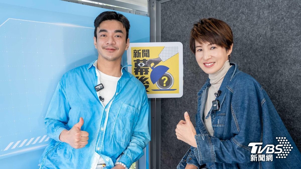 TVBS品牌行銷暨公關部總監戴天易，與主持人夏嘉璐一同暢談台灣影視產業近期變遷與挑戰。（圖／TVBS）