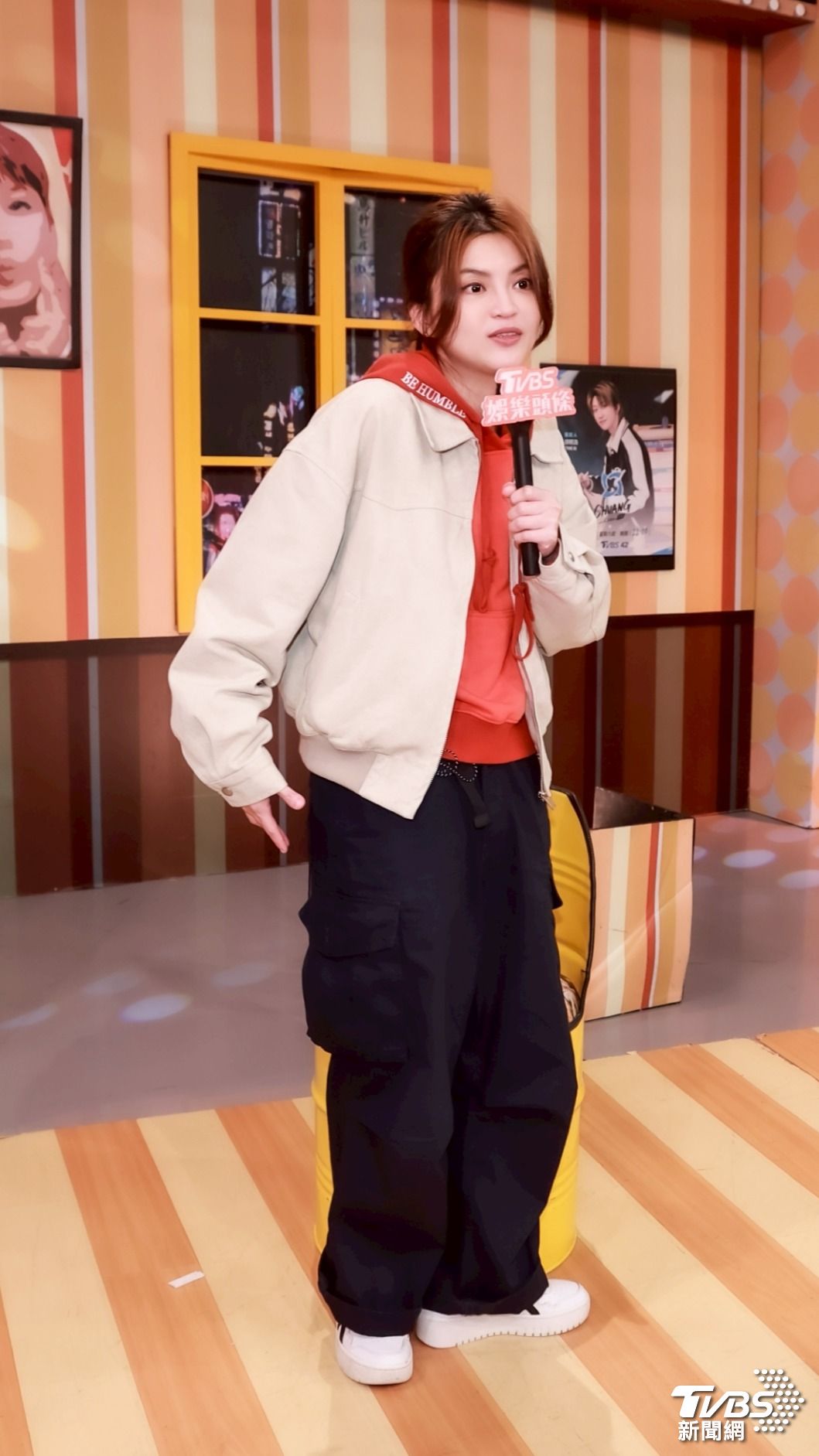 葉欣眉回憶清腸的痛苦，笑說很想買一件醫院的病袍，不用脫褲可直接解放。（圖／趙世平攝）