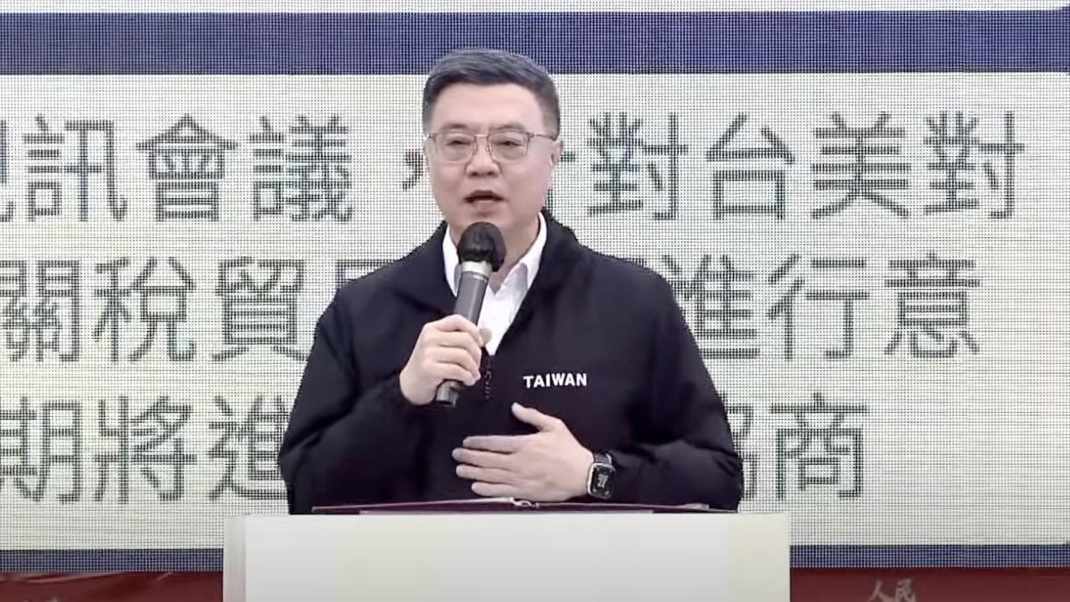 行政院長卓榮泰12日出席民進黨「人民是頭家」政策宣講會。（圖／翻攝自民進黨YT直播）