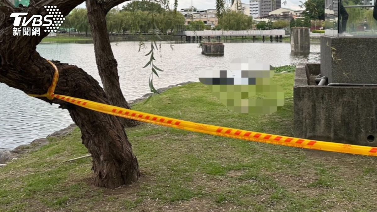 台中市東區某知名的公園生態湖，今（12）日下午發生一起死亡悲劇。（圖／TVBS）
