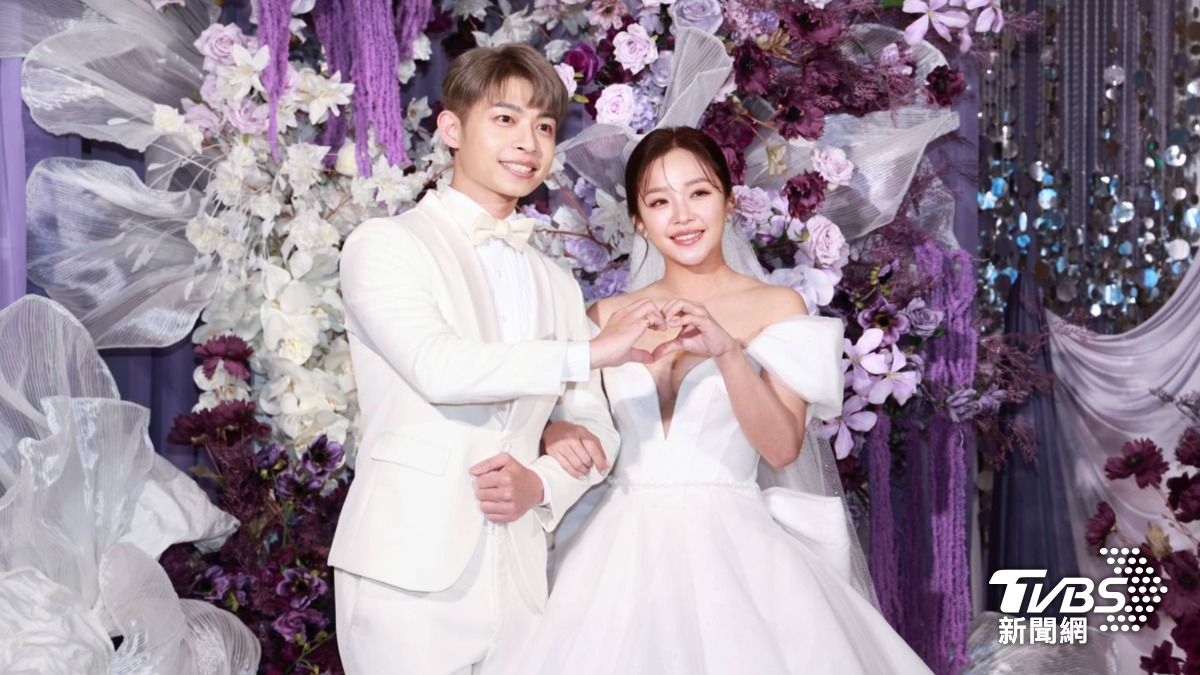 賴慧如和老公劉家銘補辦婚禮。(圖/趙世平攝)