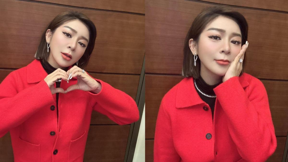 王彩樺被酸撞臉千年古文物。(圖/翻攝自王彩樺臉書)