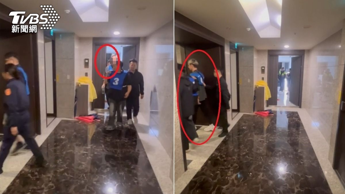 男星韓亞諾也在賭客名單之中，警方將他帶回偵辦。（圖／TVBS）