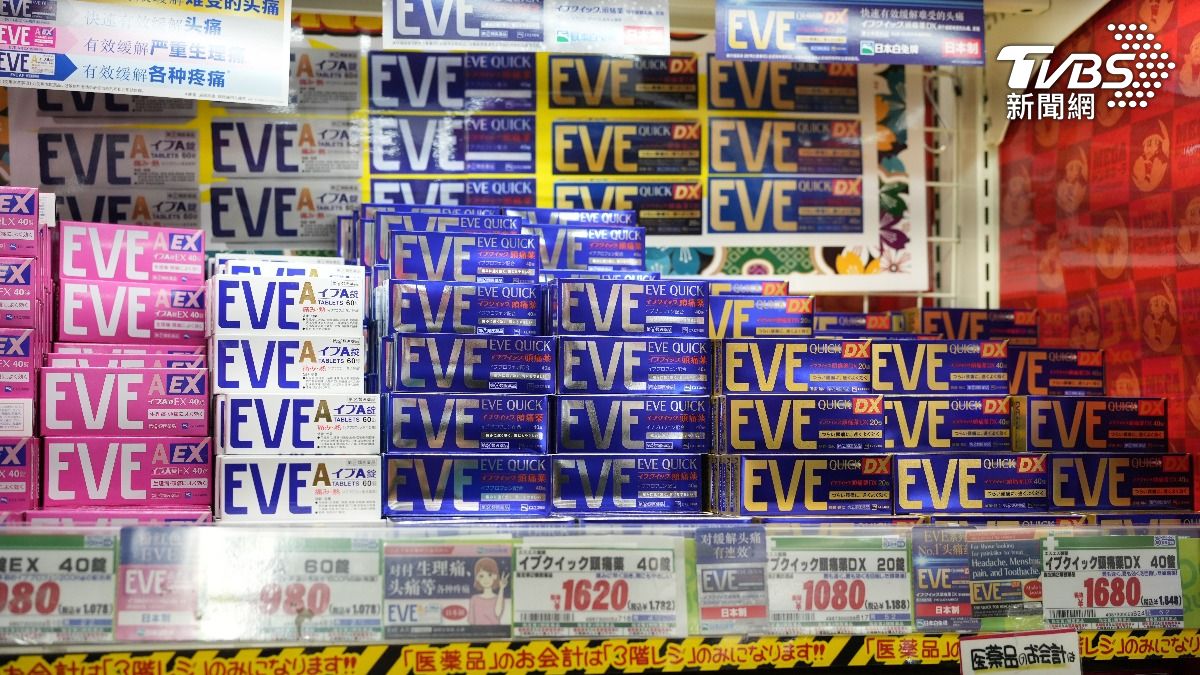 日本知名止痛藥EVE。（示意圖／達志影像Shutterstock）