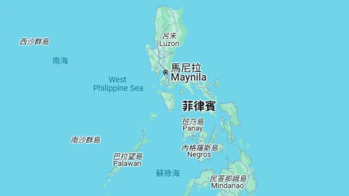 Google地圖部分南海改標「西菲律賓海」，中國回應冷處理。（翻攝Google Maps）