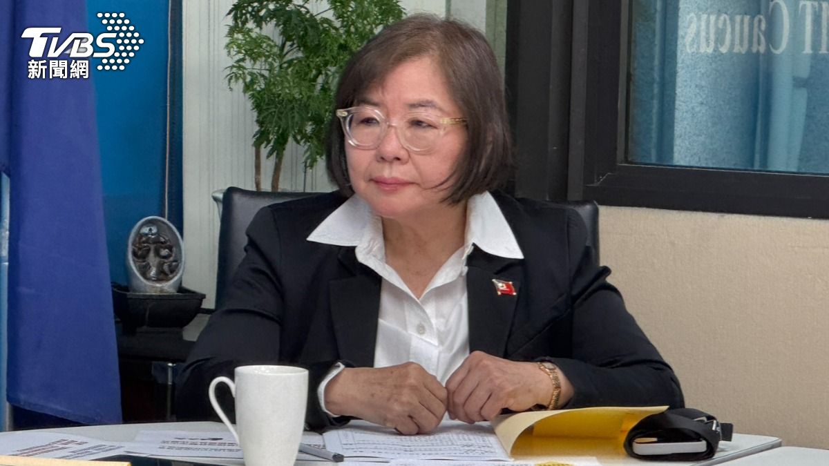 國民黨台北市黨部主委黃呂錦茹。（圖／陳怡潔攝）