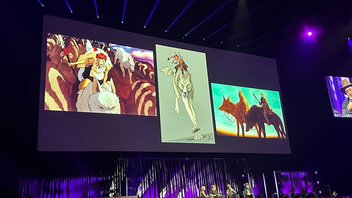 《亞蘇卡》證實致敬宮﨑駿《魔法公主》，同樣騎著白狼。（圖／記者陳建嘉攝影）