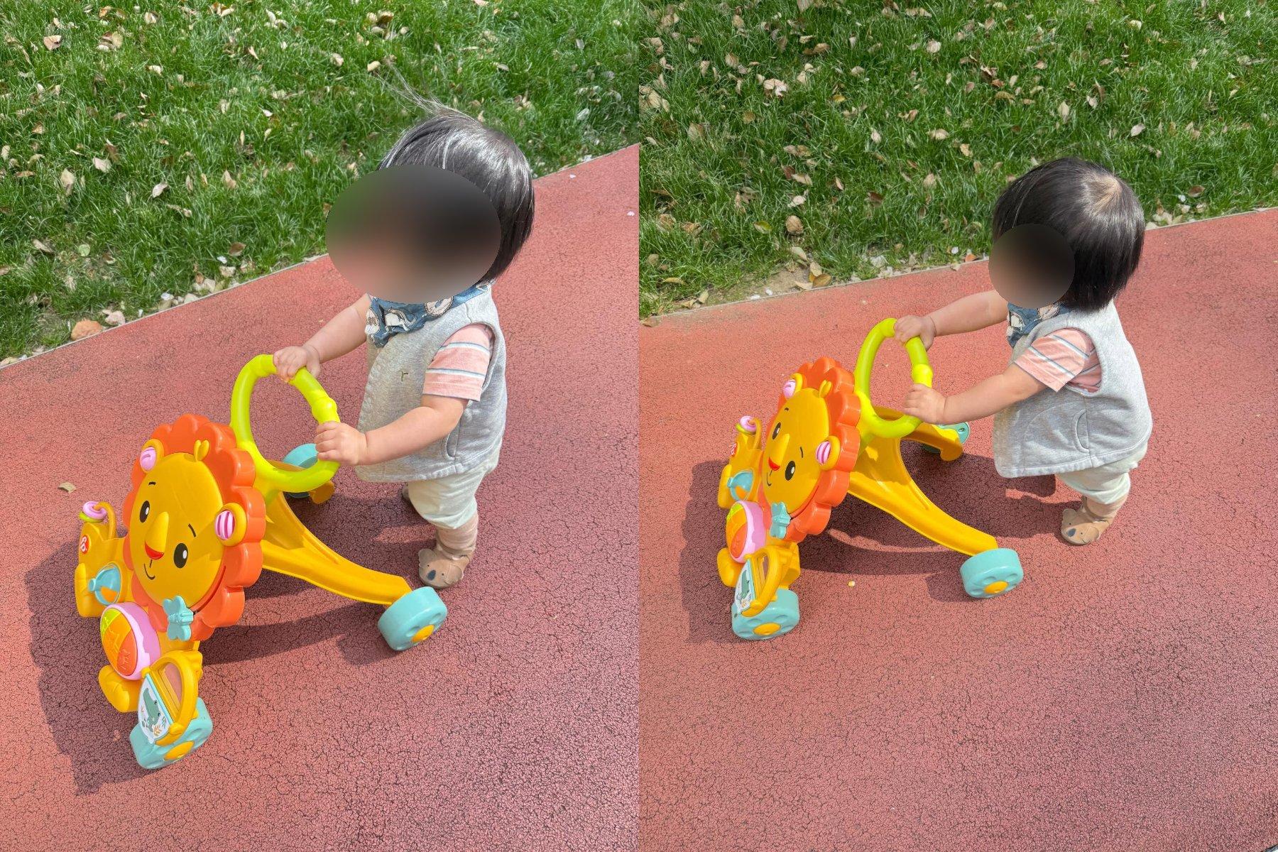 愷樂對於1歲兒會走路感到很感動。（圖／翻攝自Threads＠butterfly092288）