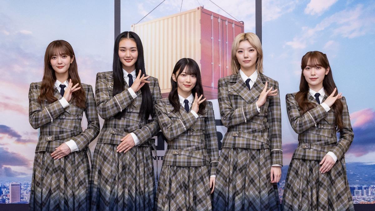 櫻坂46派出田村保乃、山﨑天、森田輝、藤吉夏鈴、守屋麗奈（左起）等5人受訪。（圖／好玩專賣店提供）