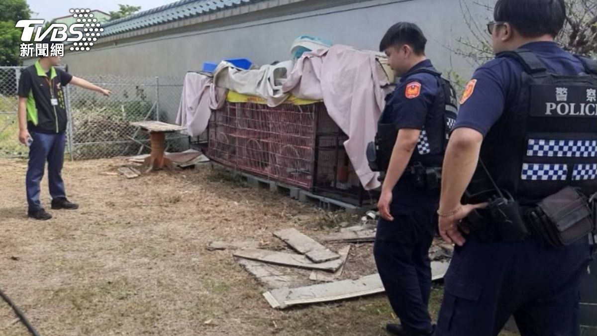 動保處與警方會同前往勘查。（圖／TVBS）