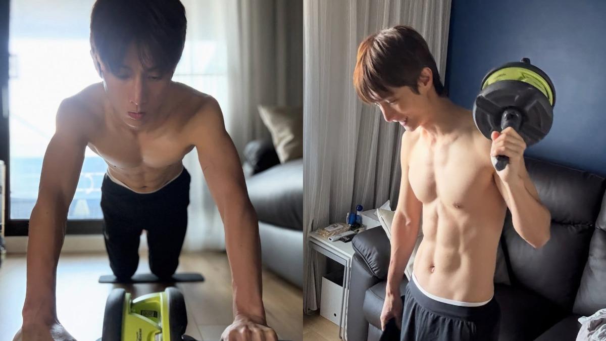 阿本對於體態管理相當嚴謹與自律，結實的身材是長年累積的結果。（圖／翻攝自阿本IG）