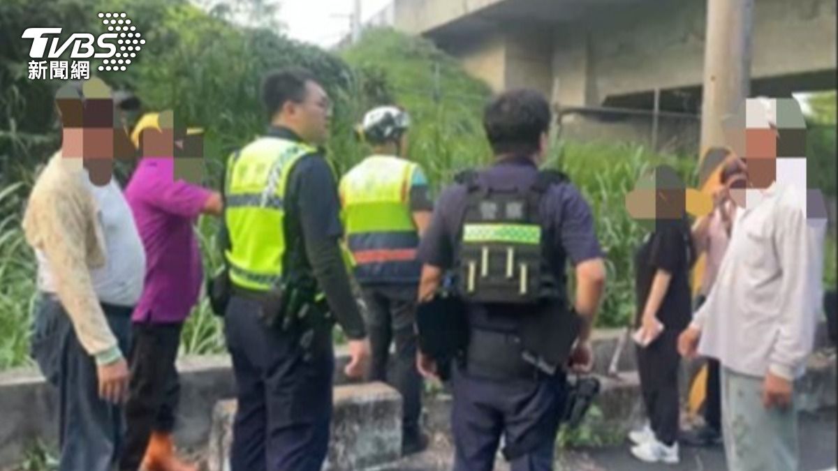 彰化警方到場協尋。（圖／TVBS）