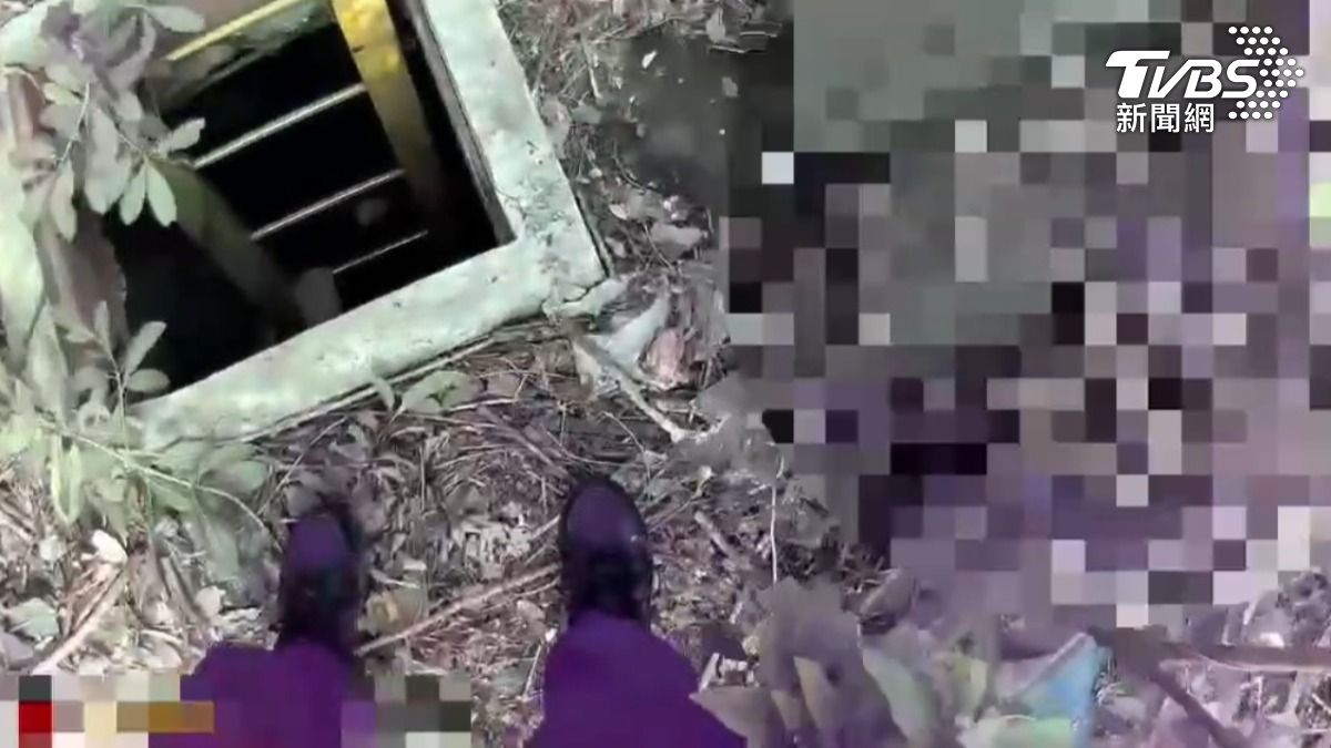 園區人員見警方到場將入口開啟。（圖／TVBS）