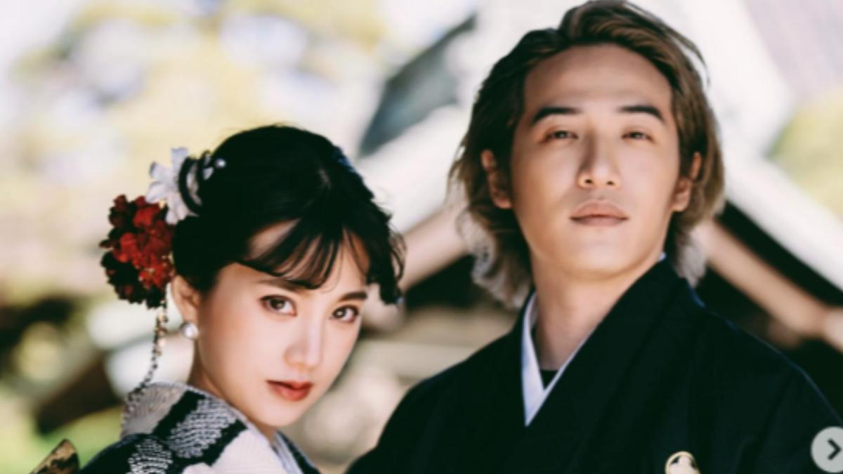 熊仔跟李優登記結婚。（圖／翻攝自熊仔IG）