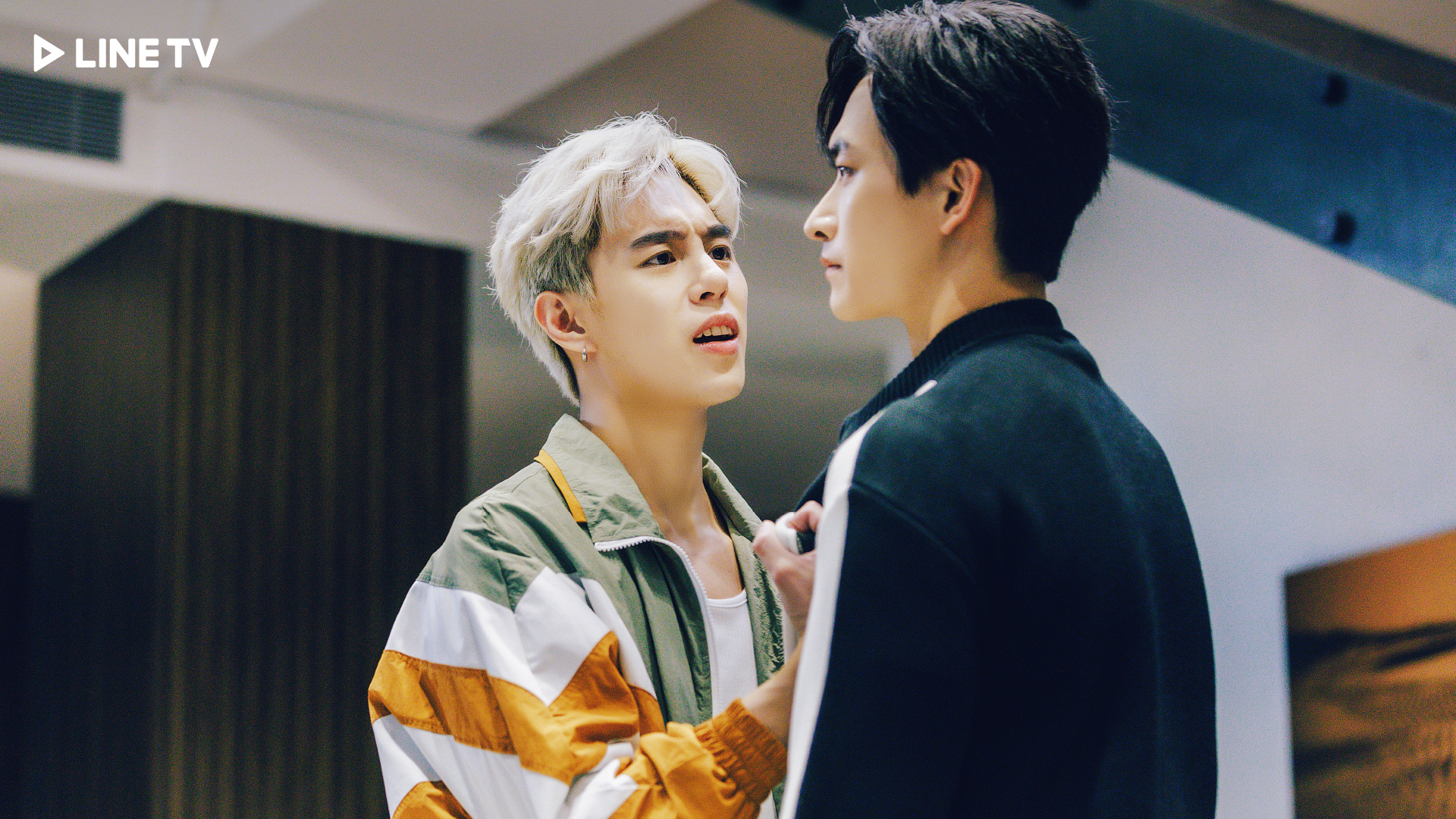 孫麥傑（左）劇中和毛祁生經常上演衝突場面。（圖／LINE TV提供）