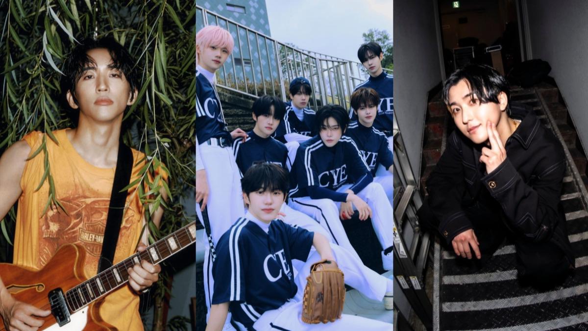 李承允、韓團CLOSE YOUR EYES與高瀨統也（左起）分別在5、6、7月來台。（圖／MAREUMO、和協整合行銷、OFF TIME提供）