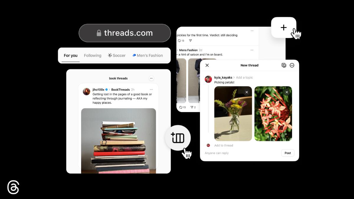 Meta 今（25日）宣布，旗下社群平台 Threads 正式啟用全新網域。（圖／翻攝Meta）