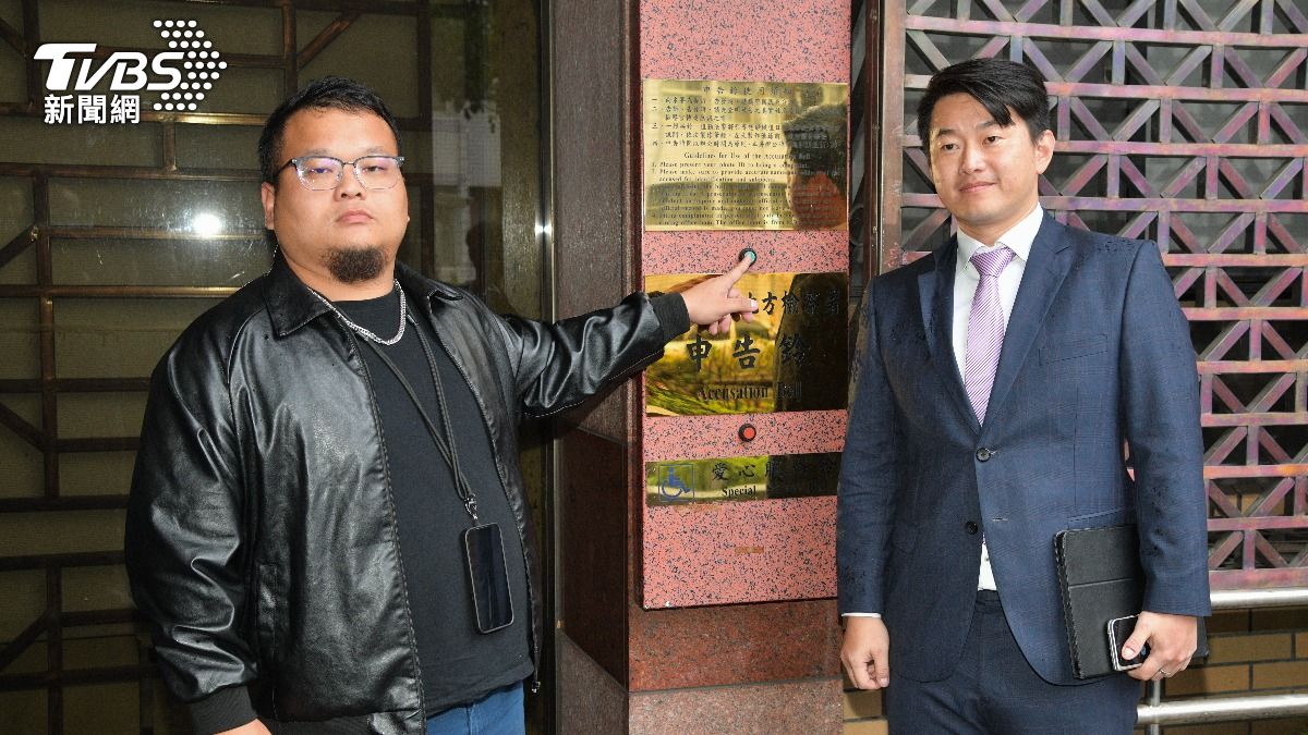 中二解顏發言人林宣宏、中二選區前立委陳柏惟。（圖／胡瑞麒攝）