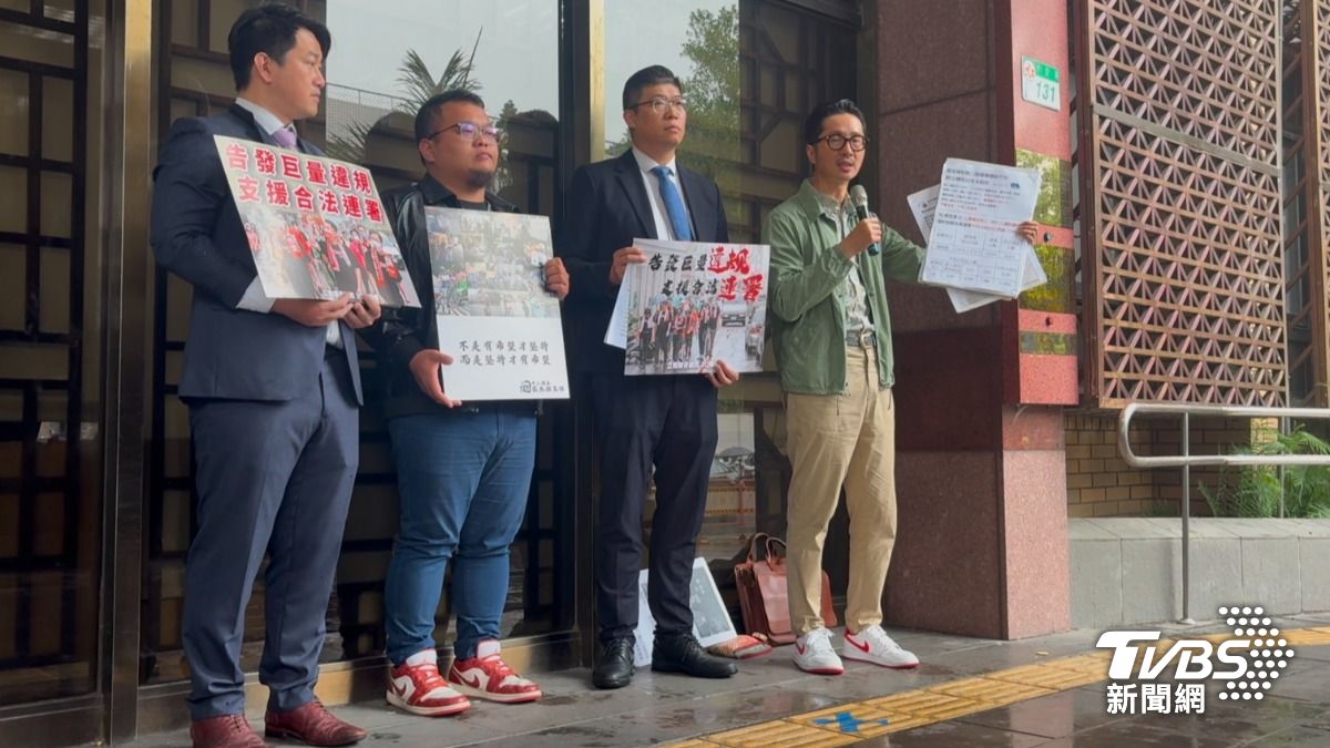 前立委陳柏惟、顏寬恒表弟林宣宏、律師詹晉鑒、政治觀察家溫朗東。（圖／潘千詩攝）