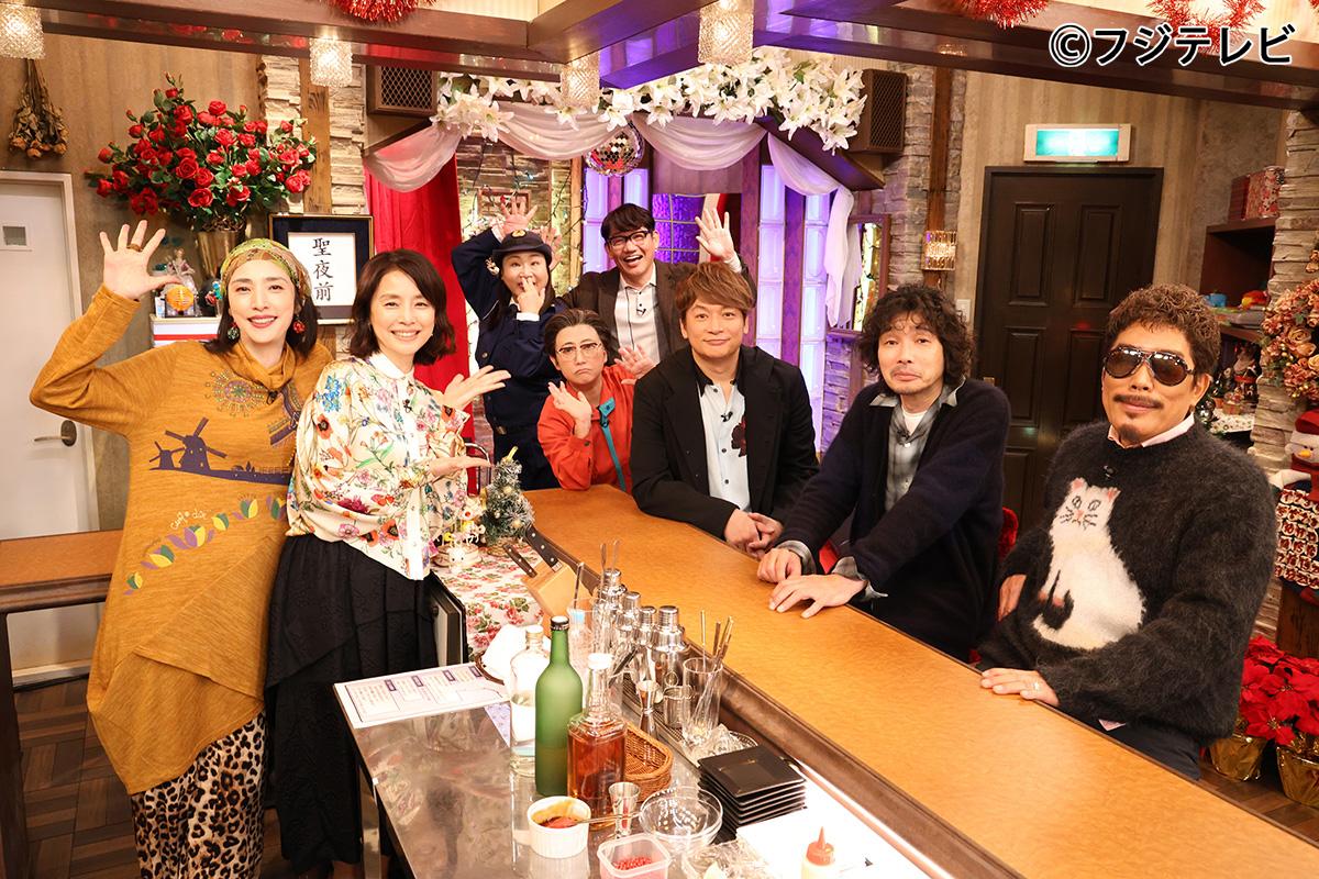 齊藤和義（右二）去年底曾上天海佑希（左一）的節目。（圖／翻攝自kantele推特）