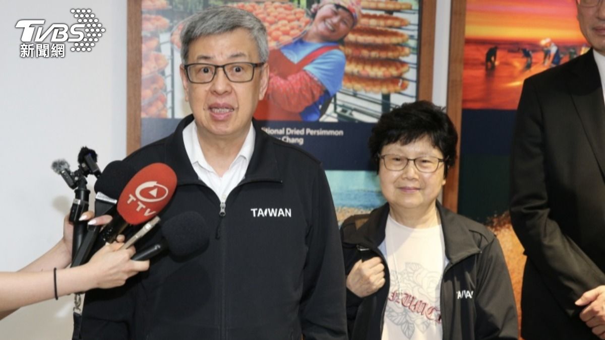 中華民國前副總統陳建仁與其夫人代表出席教宗喪禮，他表示：「願教宗在天之靈守護台梵關係」。（圖／翻攝自 X）