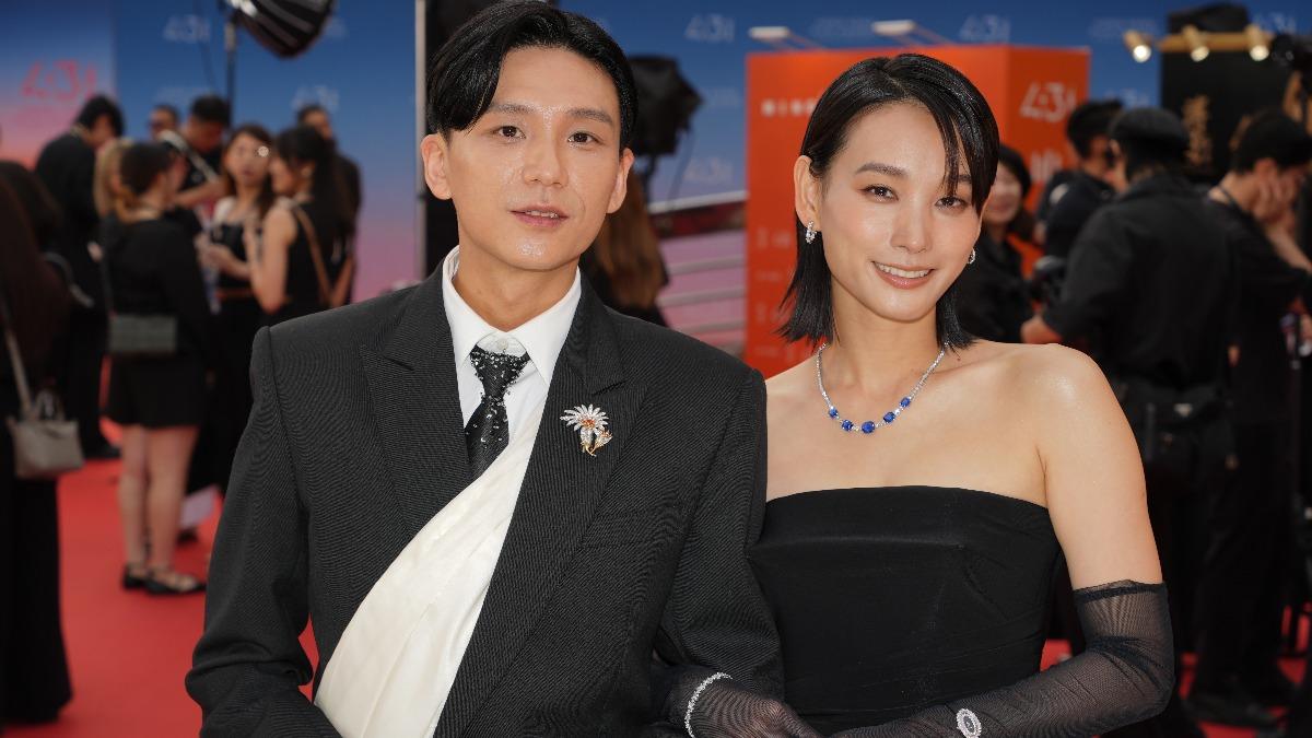 盧鎮業（左）、談善言接受《TVBS新聞網》訪問。（圖／粘祐誠攝）