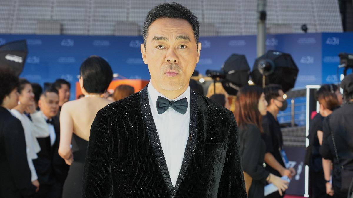 劉青雲看起來神色自若。（圖／粘祐誠攝）