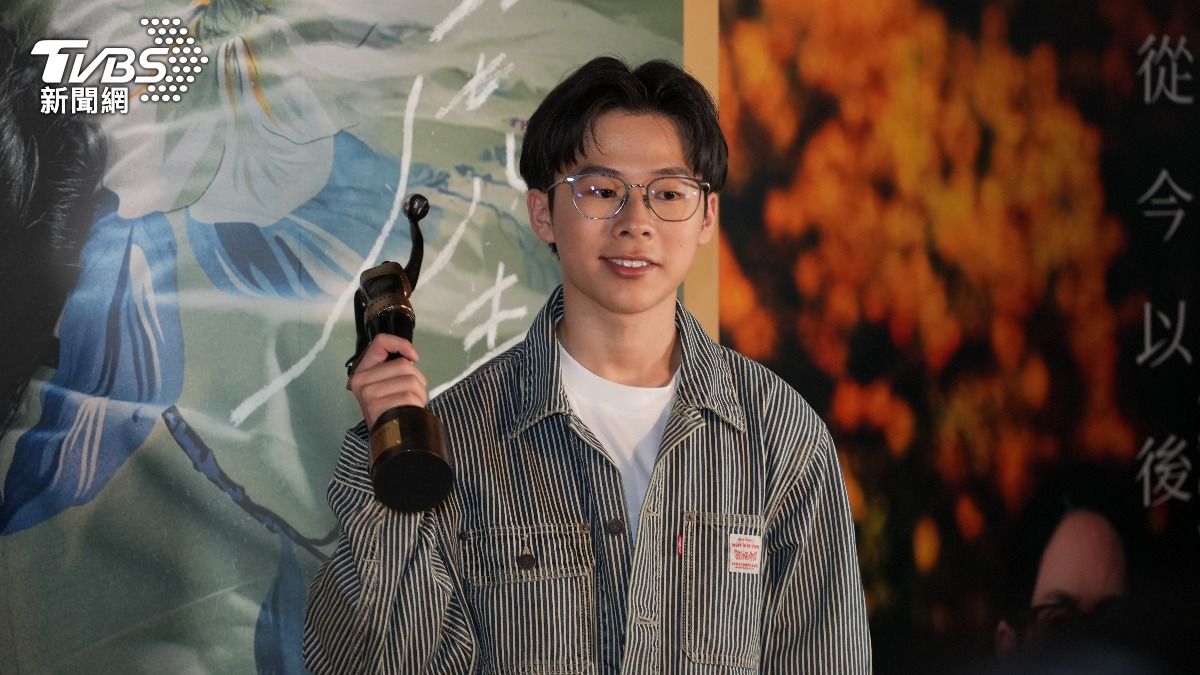 蘇文濤首次演戲就奪下最佳新人。（圖／粘祐誠攝）