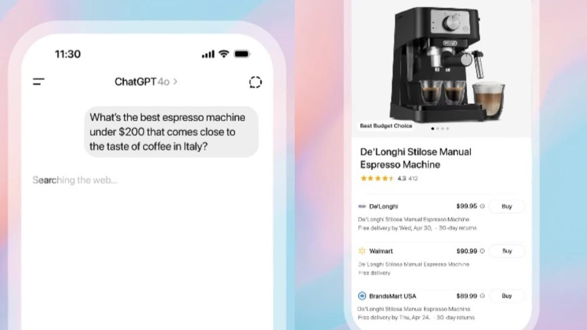OpenAI購物新功能。（圖／翻攝自OpenAI Instagram）