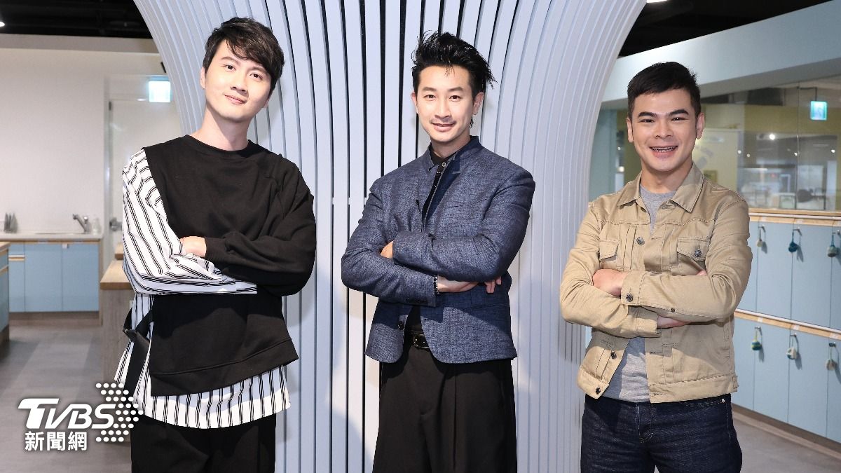 左起張捷、邱凱偉、蘇達出席《院長爸爸》媒體茶敘。（圖／張哲鳴攝）