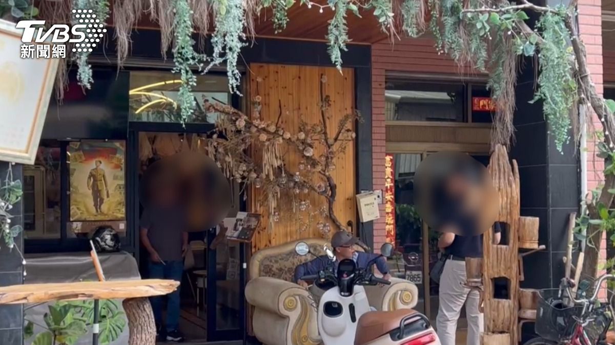 台南市中西區民權路上一間民宿28日發生火爆糾紛。（圖／TVBS）