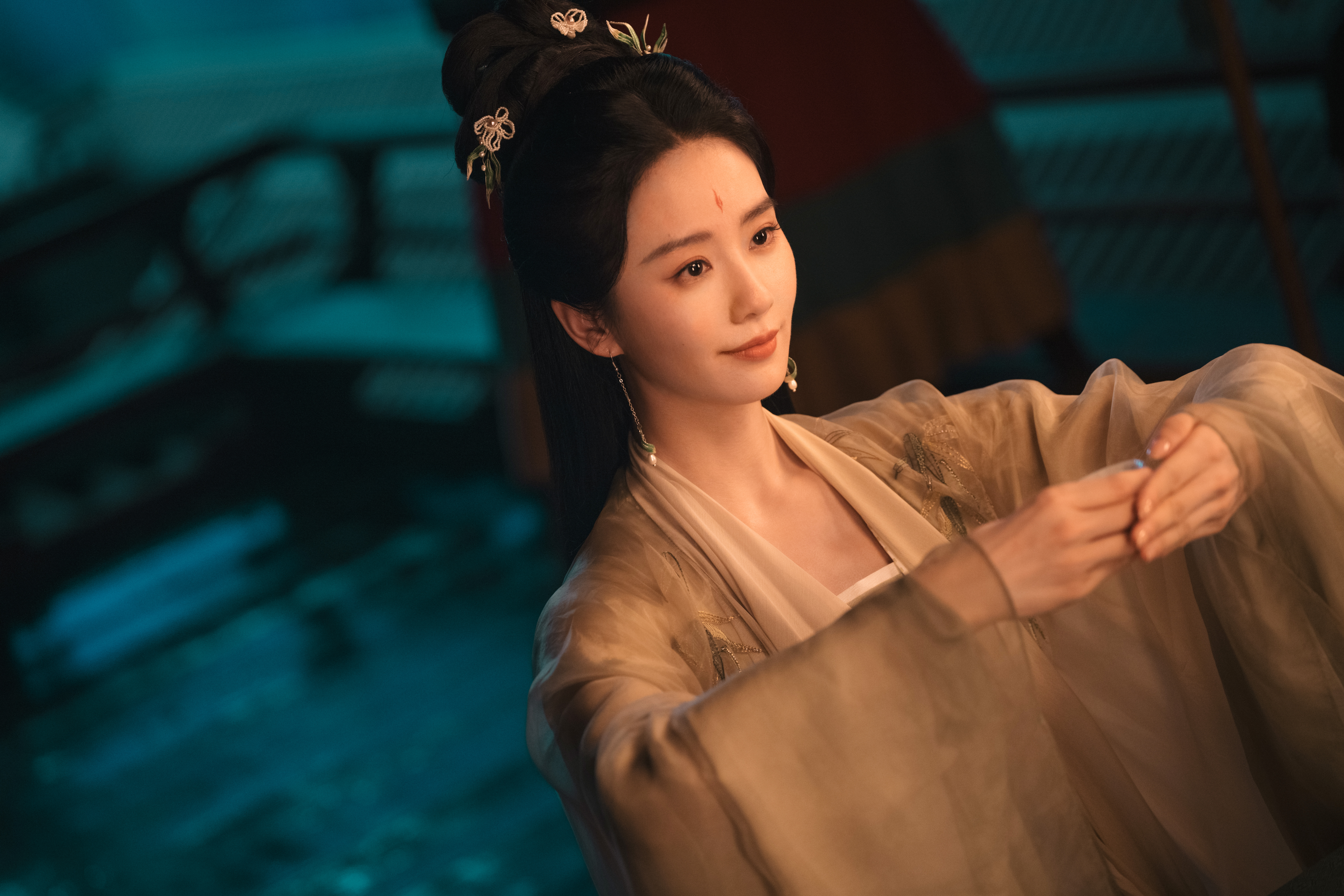 劉詩詩在《淮水竹亭》飾演東方淮竹。（圖／iQIYI愛奇藝國際版提供）