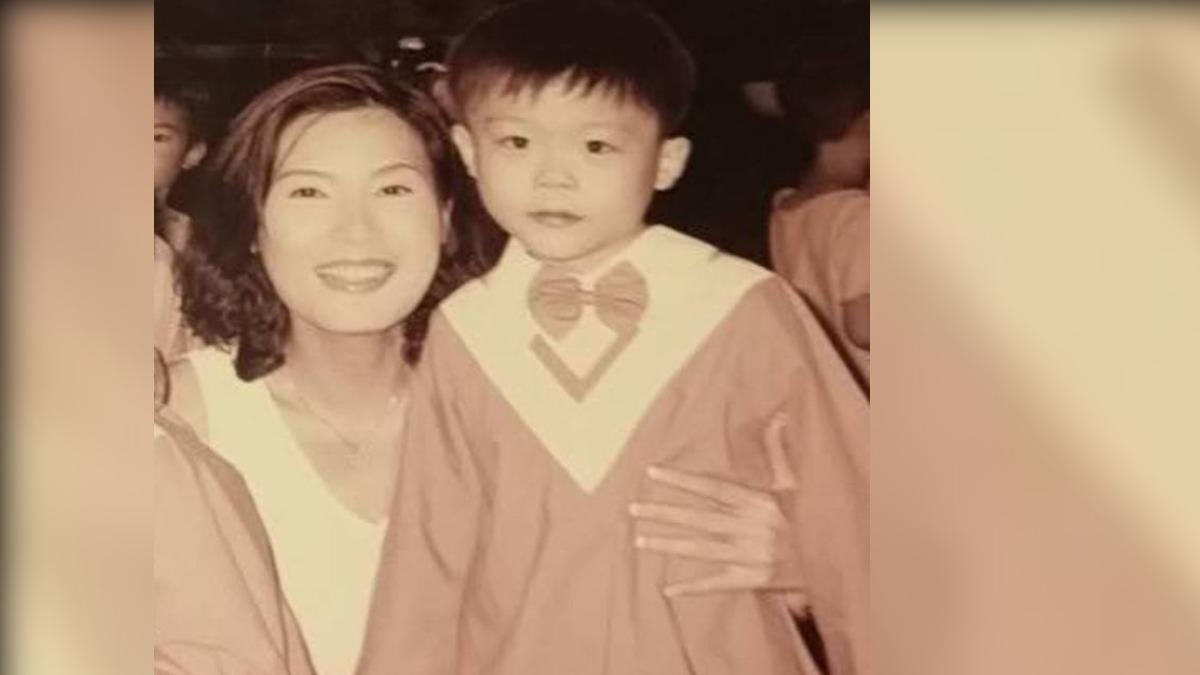 唐德惠(本名黃子芸)獨自扶養兒子長大成人,兒子目前是科技公司高管十分孝順。(圖/黃子芸提供