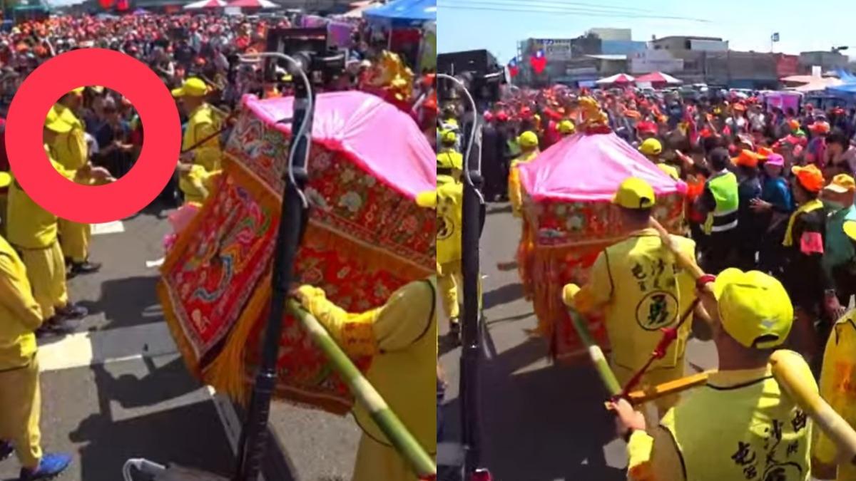 因推爐主惹議的雲林縣長張麗善，下午跪拜求停駕遭白沙屯媽祖拒絕。（圖／翻攝自白沙屯媽祖網路電視台YouTube）
