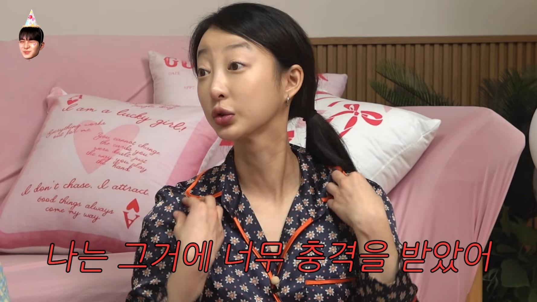 慧潾曾看到男女偶像在各自房間舉手坦承曾交往其他藝人。（圖／翻攝自real_fin YouTube）