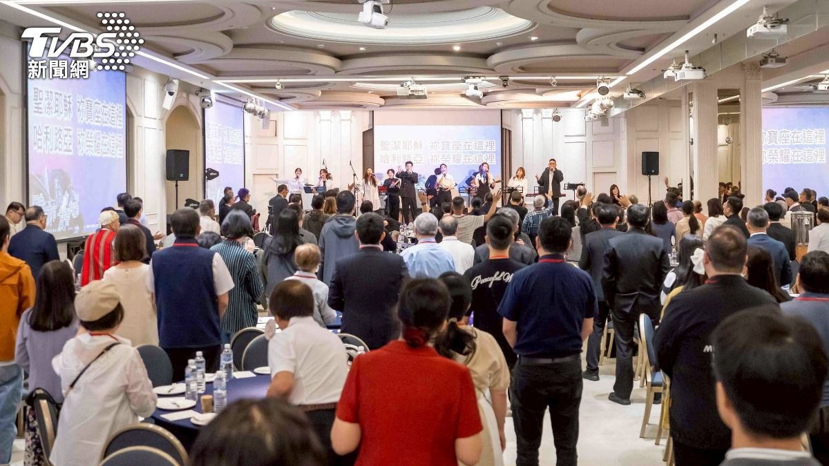 逾400人參與今年新北城市祈禱早餐會。(圖/TVBS)