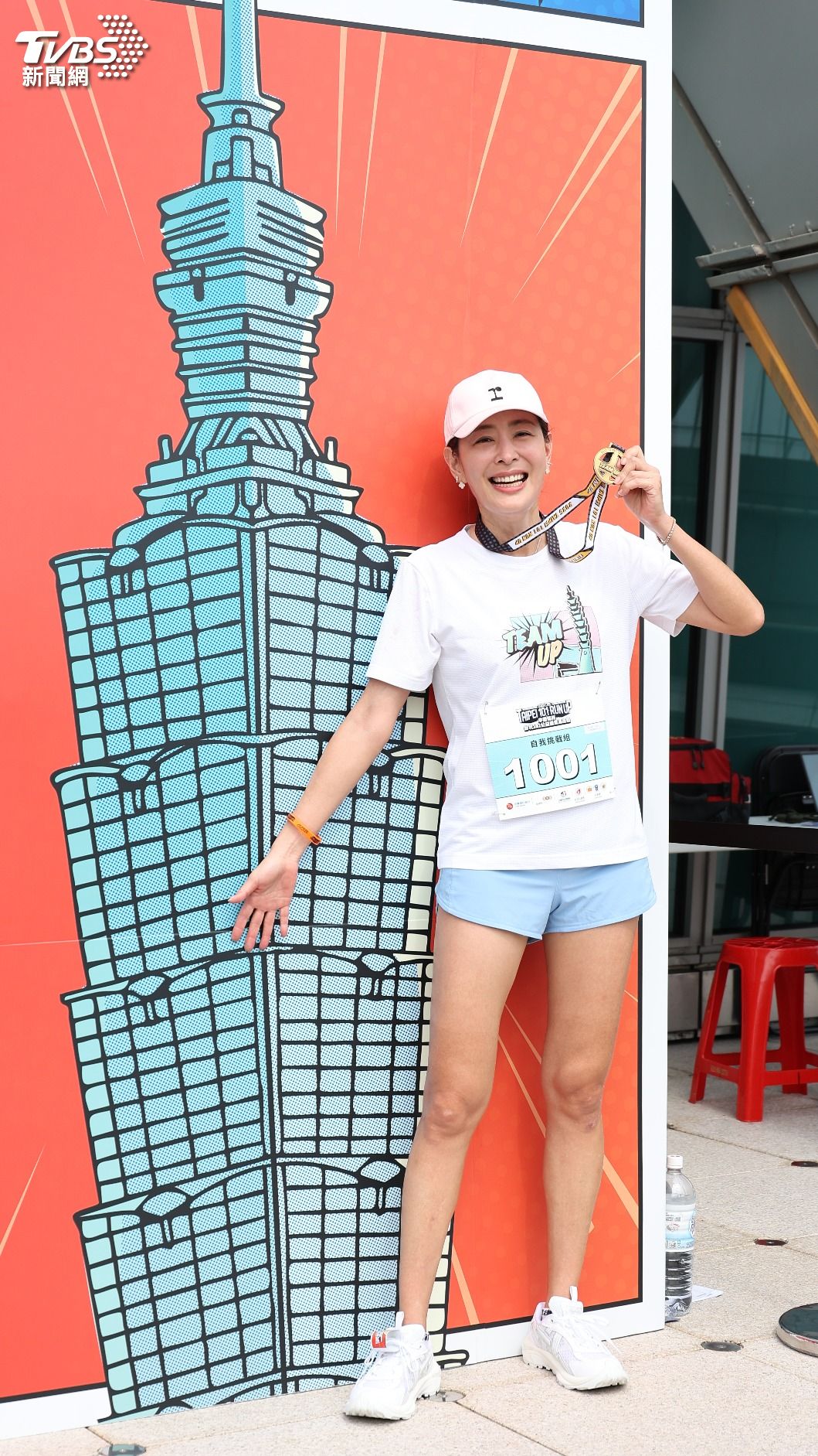 賈永婕打趣說想逃掉下午的團體組賽程。(圖／張哲鳴攝）