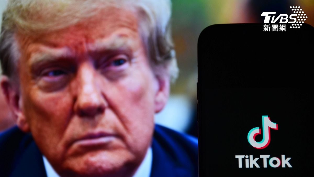 美國總統川普承認自己對TikTok「情有獨鍾」，一再給予寬限。（示意圖／達志影像shutterstock）
