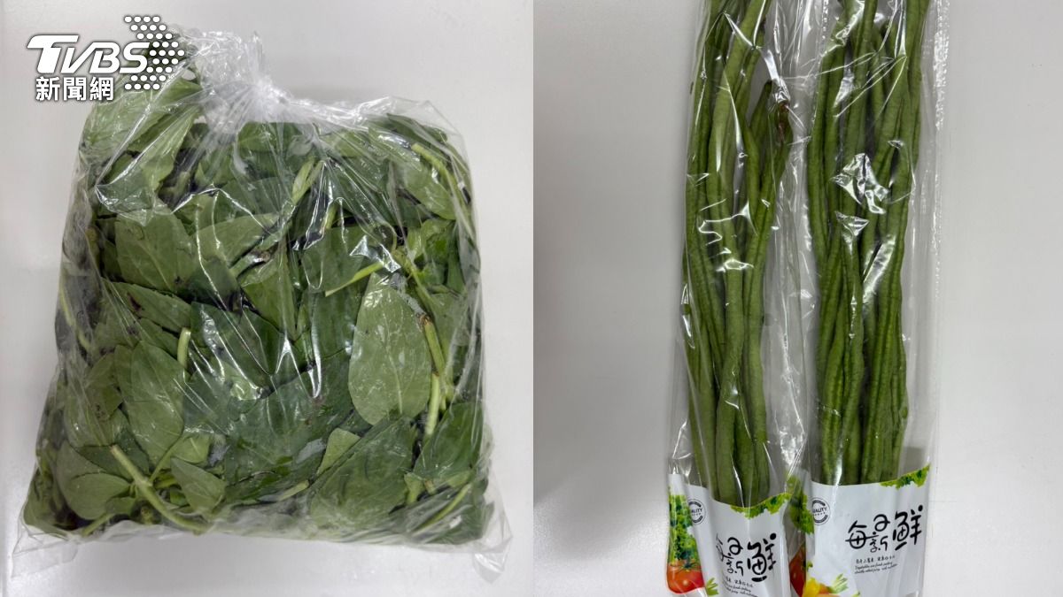 momo購物網的生鮮宅配店家，白梗九層塔（羅勒）及菜豆檢出農藥超標。（圖／TVBS）