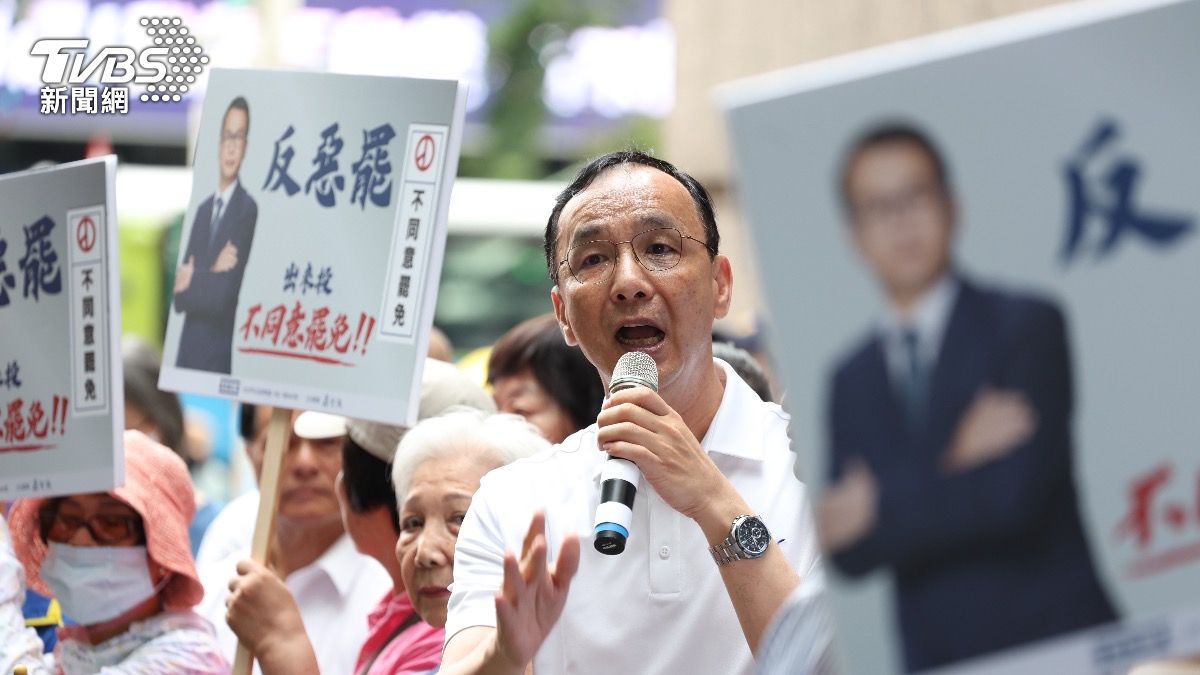 國民黨主席朱立倫。（圖／華子琛攝）