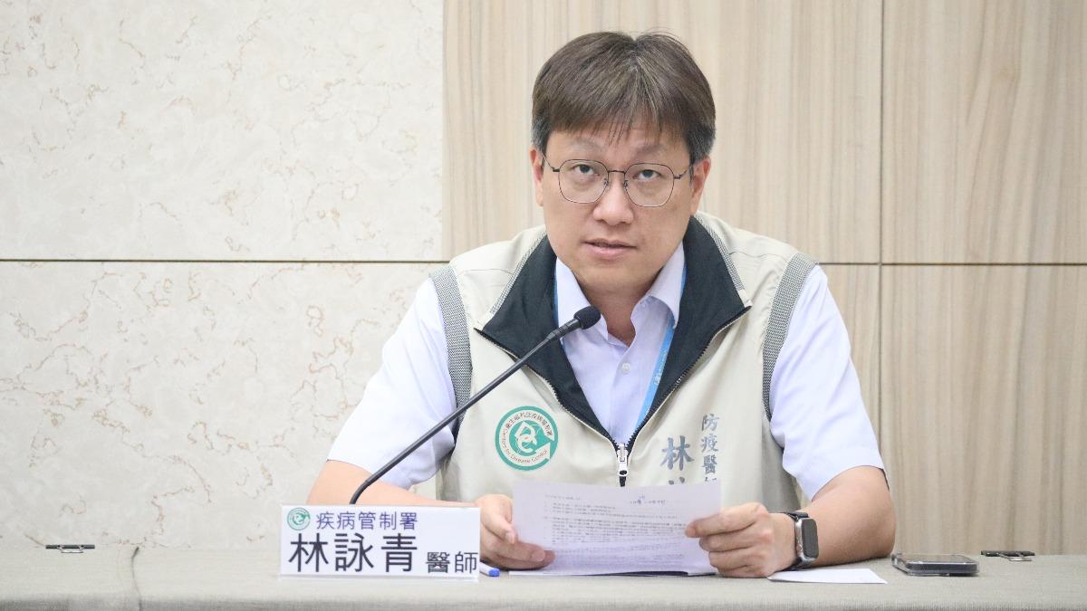 疾管數林詠青醫師說明4歲重症女童病情狀況。(圖/疾管署提供)